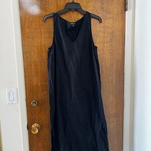 Madewell Black Linen Dress
